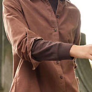 Brown Corduroy A-line Dress